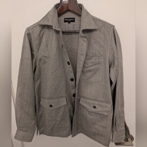 Gray Button-Up Over Shirt / Shacket